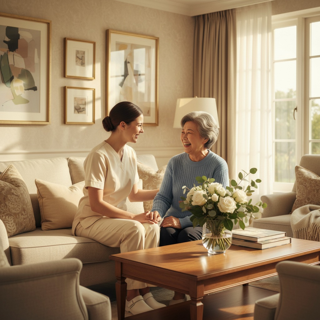 บรรยากาศการดูแลที่อบอุ่นใน GNAS Home Care